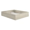 Generic Structure de lit - LAGO - 140 x 190 cm - 4 tiroirs - Chene