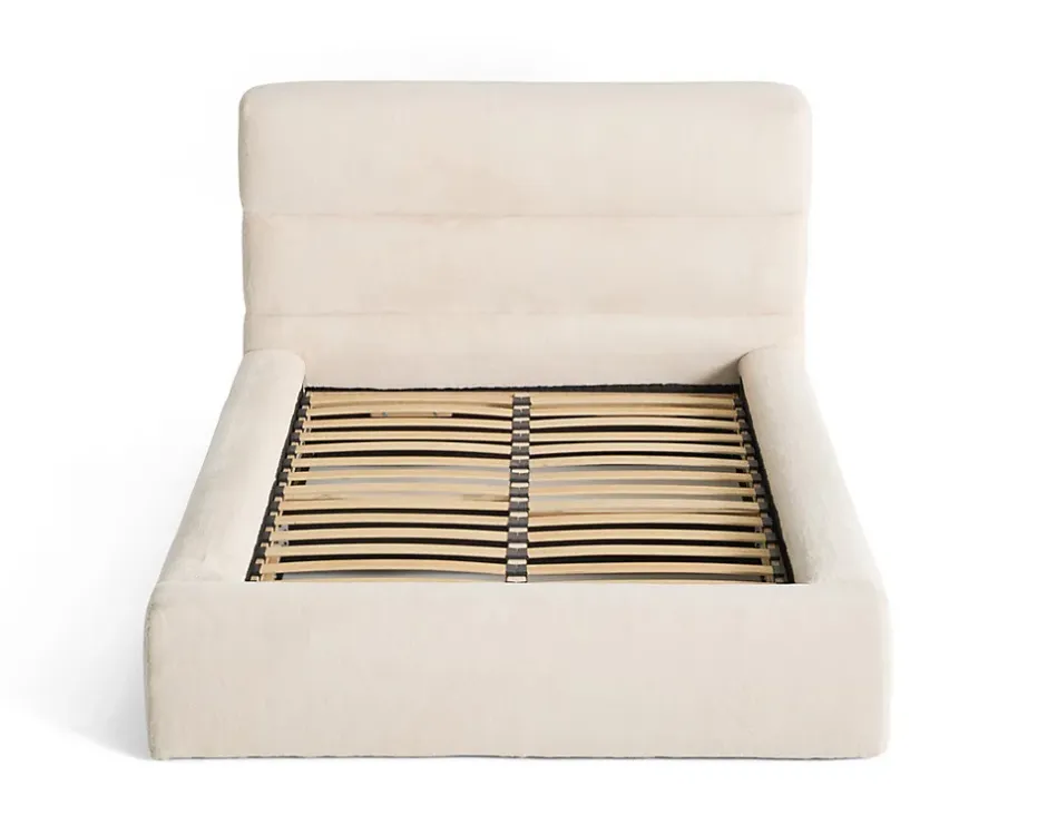 Lisa Design Sunset - lit coffre - 140x190 cm - sommier inclus - en fausse fourrure - Clearance