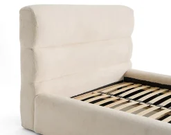 Lisa Design Sunset - lit coffre - 140x190 cm - sommier inclus - en fausse fourrure - Clearance