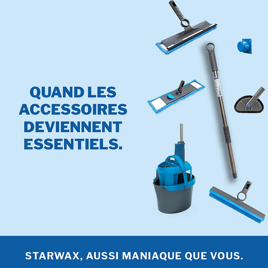 Starwax Support mural Clic Système multi-accessoires