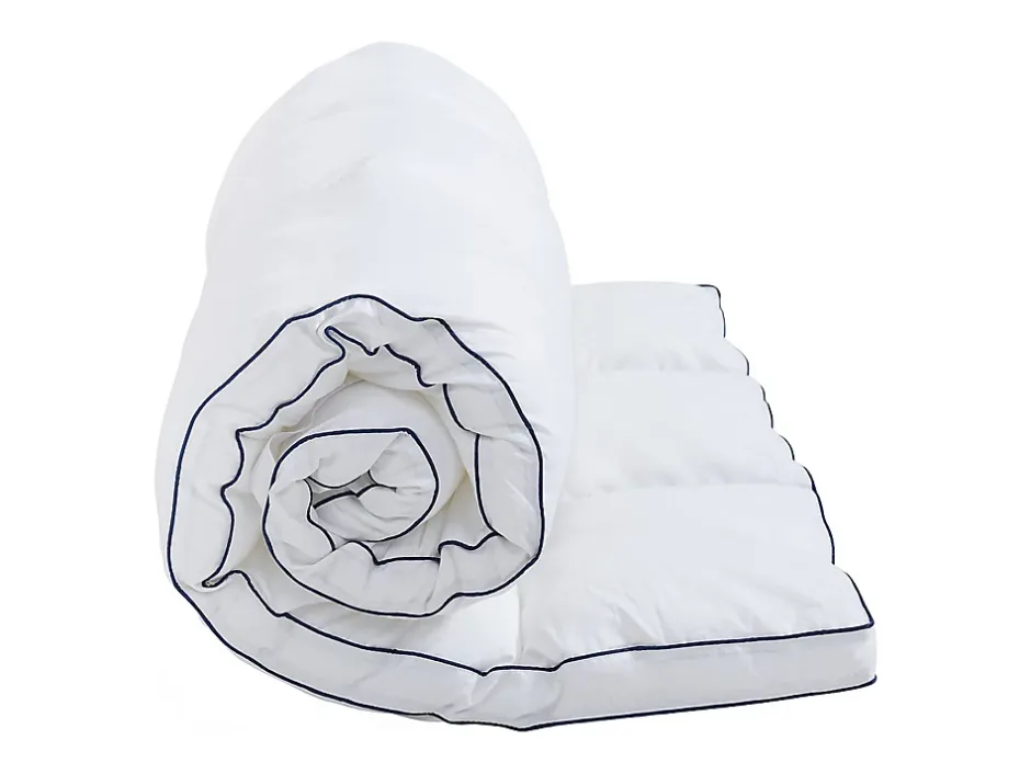 Vente-unique Surconfort de matelas anti-acariens 2 places - 160 x 200 cm - Enveloppe satin 120 fils/cm2 - garnissage 1000gr/m2 - Blanc Sale