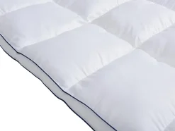 Vente-unique Surconfort de matelas anti-acariens 2 places - 160 x 200 cm - Enveloppe satin 120 fils/cm2 - garnissage 1000gr/m2 - Blanc Sale