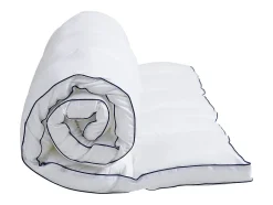 Vente-unique Surconfort de matelas anti-acariens 1 place - 90x 190 cm - Enveloppe satin 120 fils/cm2 - garnissage 1000gr/m2 - Blanc passepoil Clearance