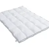 Vente-unique Surconfort de matelas anti-acariens 2 places - 140 x 190 cm - Enveloppe satin 120 fils/cm2 - garnissage 1000gr/m2 - Blanc Best
