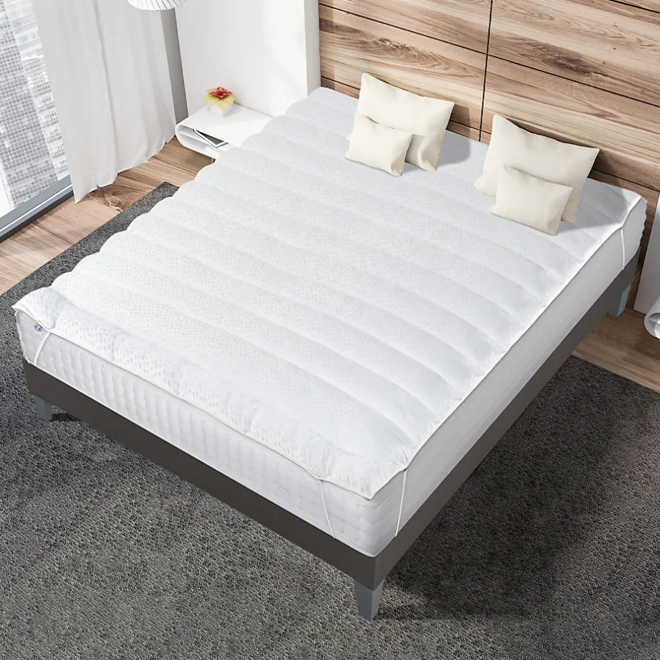 Bellecour Surmatelas 4 cm Wellness 180x200 cm Fibres creuses polyester