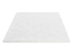 Vente-unique Surmatelas 140 x 190 cm luxe mémoire de forme coutil aloe vera ép.5cm - LACETO de NATUREA Outlet