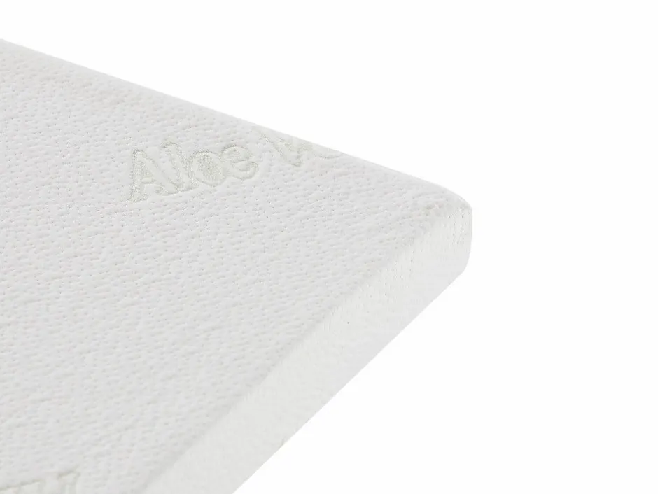 Vente-unique Surmatelas 160 x 200 cm luxe mémoire de forme coutil aloe vera ép.5cm - LACETO de NATUREA