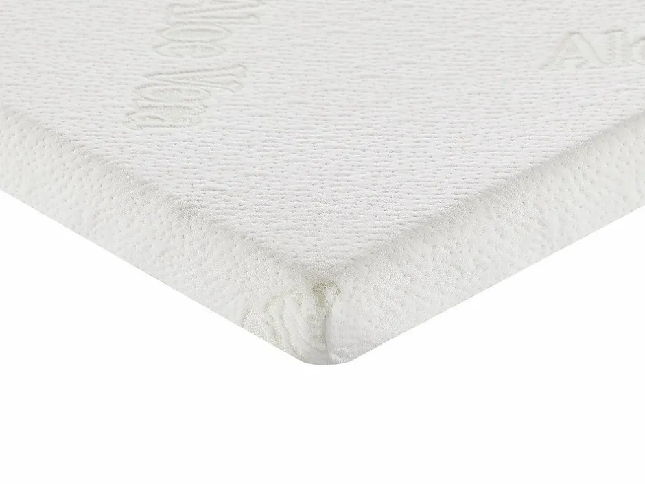 Vente-unique Surmatelas 160 x 200 cm luxe mémoire de forme coutil aloe vera ép.5cm - LACETO de NATUREA