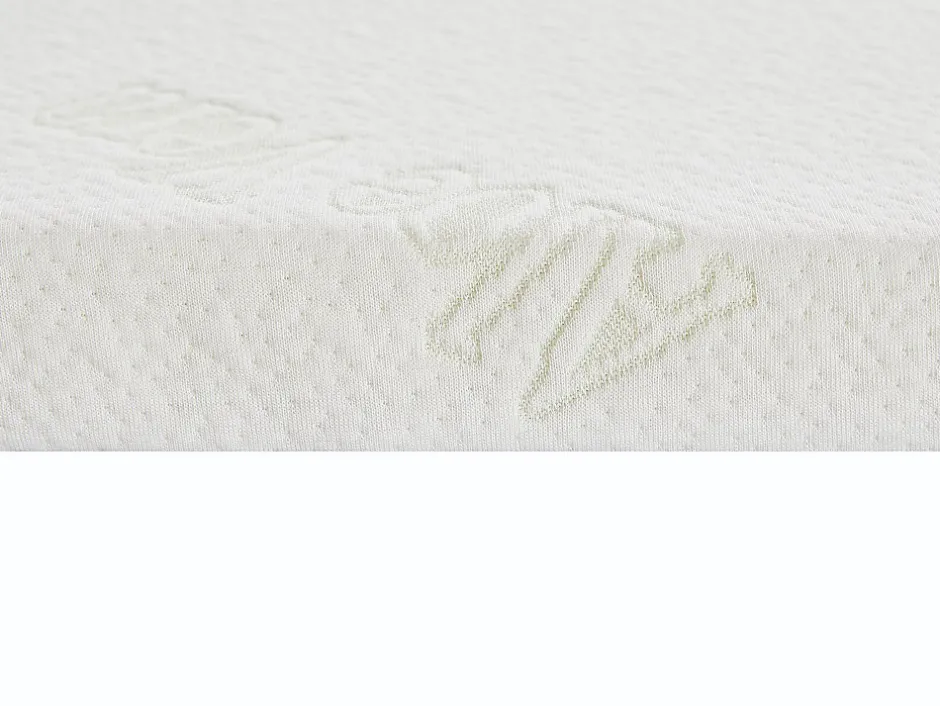 Vente-unique Surmatelas 160 x 200 cm luxe mémoire de forme coutil aloe vera ép.5cm - LACETO de NATUREA