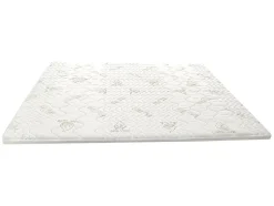 Vente-unique Surmatelas 180 x 200 cm mémoire de forme coutil aloe vera ép.5cm - ANTASSE de NATUREA Discount