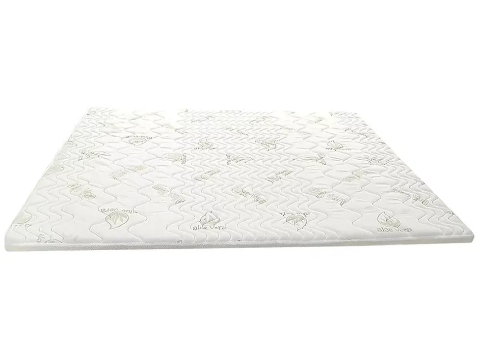 Vente-unique Surmatelas 180 x 200 cm mémoire de forme coutil aloe vera ép.5cm - ANTASSE de NATUREA Discount