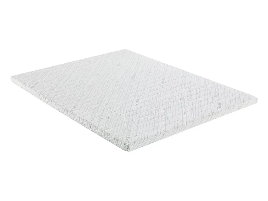 Vente-unique Surmatelas 140 x 190 cm mémoire de forme coutil bambou ép.5cm - LUFFY de NATUREA Outlet