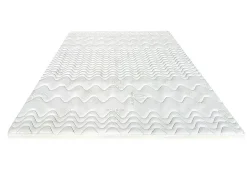 Vente-unique Surmatelas 140 x 190 cm mémoire de forme coutil aloe vera ép.5cm - ANTASSE de NATUREA