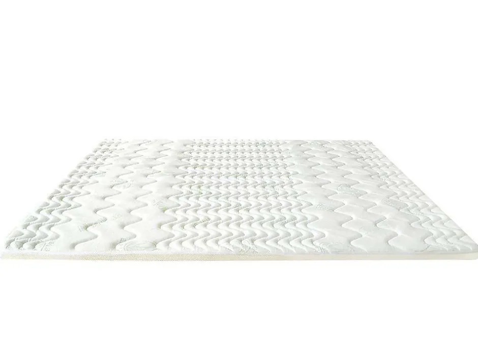 Vente-unique Surmatelas 140 x 190 cm mémoire de forme coutil aloe vera ép.5cm - ANTASSE de NATUREA