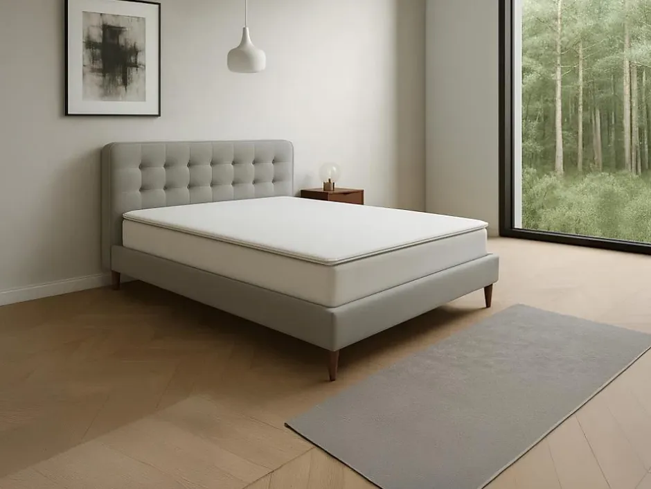 Vente-unique Surmatelas 140 x 190 cm mémoire de forme déhoussable ép.5cm - NAJOON de YSMÉE