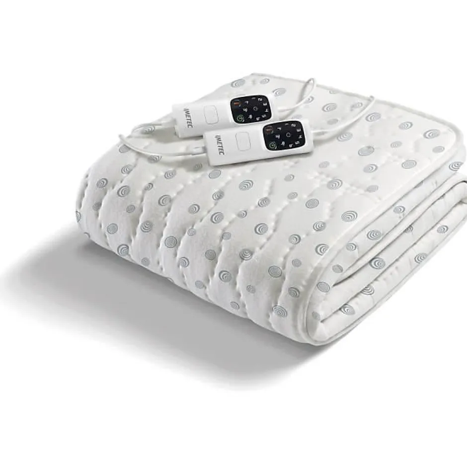 Imetec Surmatelas Chauffant - - 2 Places Adapto, 150x160 cm - 6 Températures Chauffage Rapide - 100 Coton - Température Constante