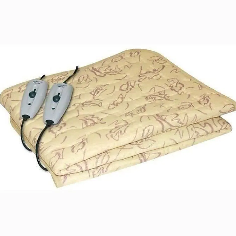 Imetec Surmatelas Chauffant - - Chauffe-lit Pour Lit Double 150 x 137 cm - 2 Commandes avec 2 Températures - Lavable