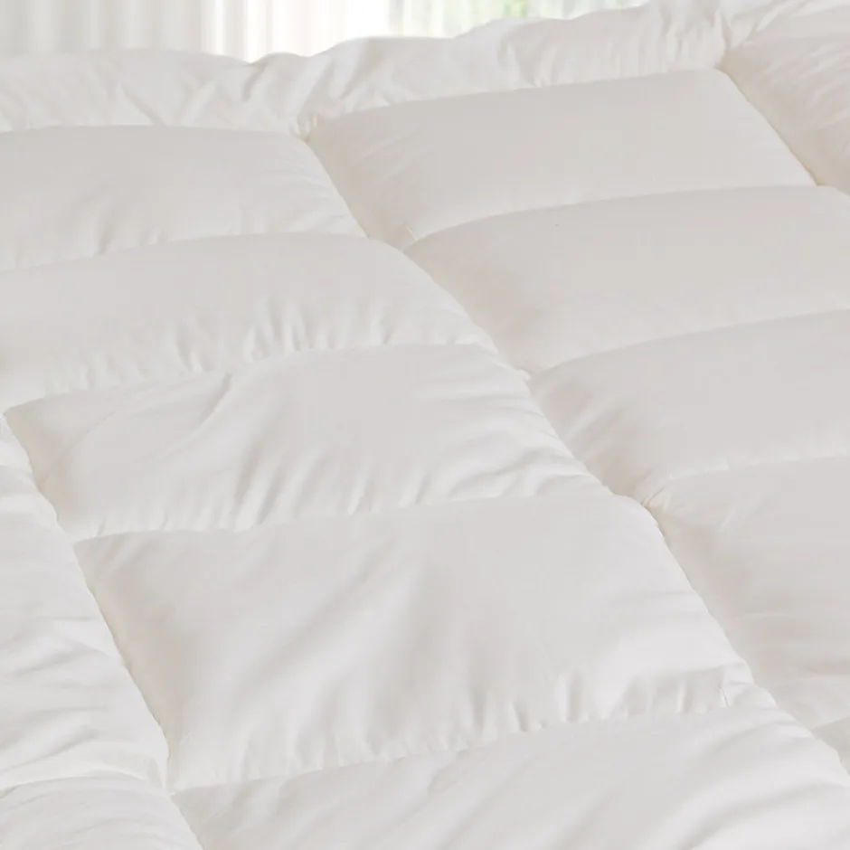 Sensei Maison Surmatelas de confort 3 cm percale de coton 700 g/m² 140x190 cm CONFORT SOFT