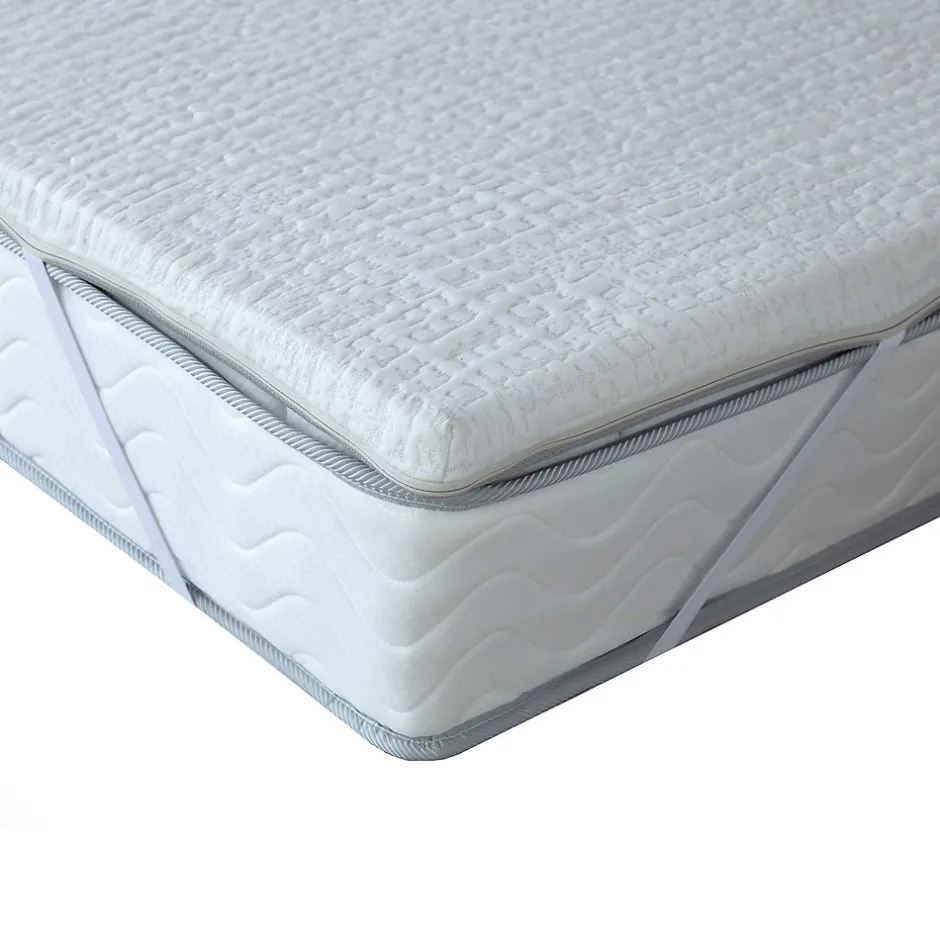 Idliterie Surmatelas déhoussable mousse à mémoire forme 50kg/m3 140x190