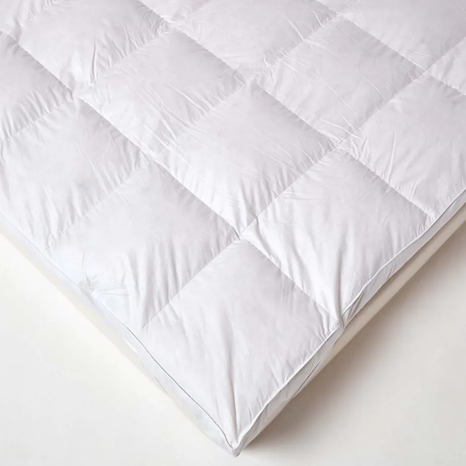 Homescapes Surmatelas en plumes d'oies, 140 x 190 cm -