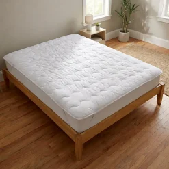 Sweetnight Surmatelas Moelleux 160x200 cm - Protege Matelas Impermeable - Housse Coton - 4 Coins Elastiques - Traitement Anti-Acarien