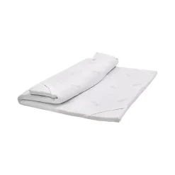 Talamo Italia Surmatelas simple Dmammin, Surmatelas pour améliorer la posture, Surmatelas en mousse à mémoire de forme, 80x200xh5 cm Outlet