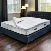 Talamo Italia Surmatelas simple Dmammin, Surmatelas pour améliorer la posture, Surmatelas en mousse à mémoire de forme, 90x200xh5 cm Outlet