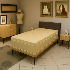 Provence Literie Surmatelas 90x190 - 5,5 cm - Déhoussable - Confort optimal - Usage quotidien - Haussse de confort - SUR MATELAS POLYSOF Clearance