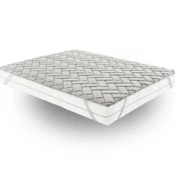 Materassiedoghe Sur-matelas 140x190 - Mousse à Mémoire De Forme De 3 Cm - Revêtement Silver Fresh