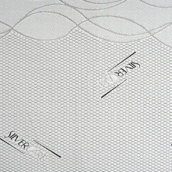 Materassiedoghe Sur-matelas 90x200 - Mousse à Mémoire De Forme - Epaisseur 5 cm - Revêtement Amovible Silver Fresh