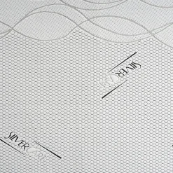 Materassiedoghe Sur-matelas 80x190 - Mousse à Mémoire De Forme - Epaisseur 5 cm - Revêtement Amovible Silver Fresh
