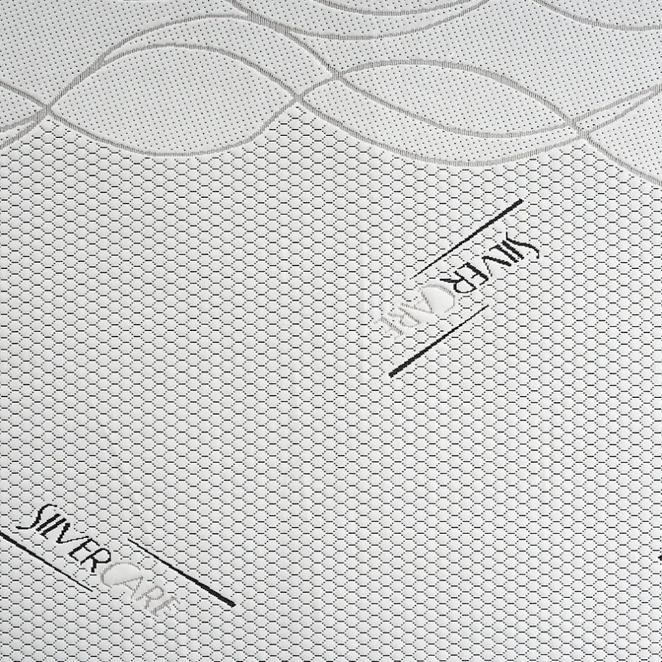 Materassiedoghe Sur-matelas 140x200 - Mousse à Mémoire De Forme - Epaisseur 5 cm - Revêtement Amovible Silver Fresh