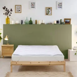 Bleu Calin Surmatelas 90x190 cm Confort ANTI-ACARIENS New
