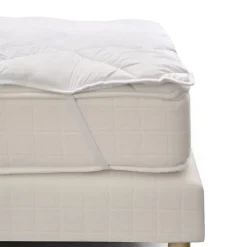 Bleu Calin Surmatelas 160x200 cm Confort Moelleux et Respirant LAVABLE À 95 C Hot