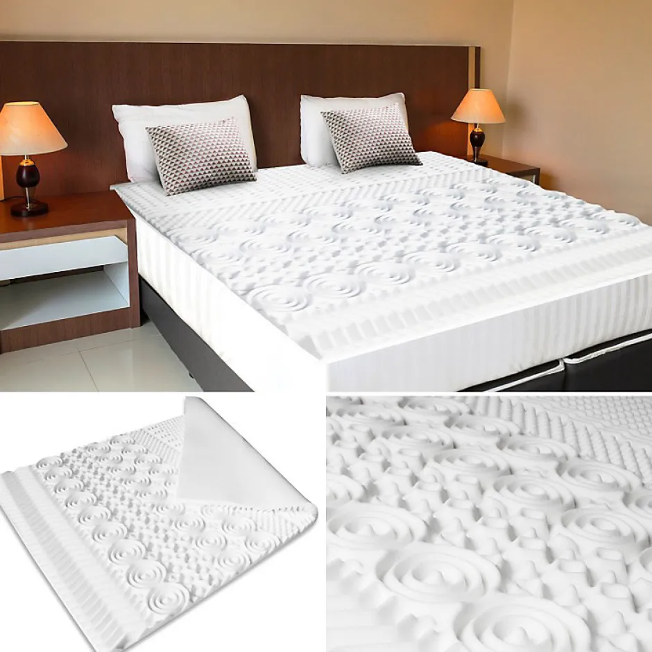 IDMarket Surmatelas 140x190 CM ELIAS mousse mémoire de forme 10 zones