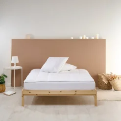 Bleu Calin Surmatelas 90x190 cm SENSATION DUVET Confort Moelleux Enveloppe 100% coton