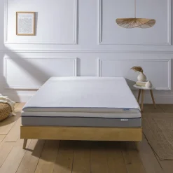 Bleu Calin Surmatelas 160x200cm Mémoire de forme L'ACCUEILLANT