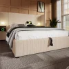 Redom Table basse 50x50,5H cm et 60x36x43,5H cm, ensemble 2 pieces empilable avec plateau MDF blanc Best