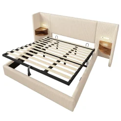 Redom Table basse 50x50,5H cm et 60x36x43,5H cm, ensemble 2 pieces empilable avec plateau MDF blanc Best