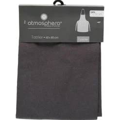Atmosphera Créateur D'Intérieur Tablier - coton - gris foncé - 60x80 cm - Atmosphera New
