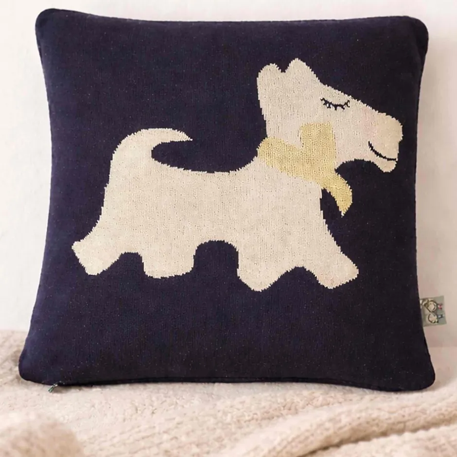 Sevira Kids Taie de coussin en coton bio chien Scotty Best