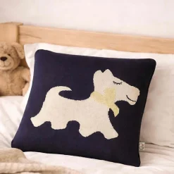 Sevira Kids Taie de coussin en coton bio chien Scotty Best