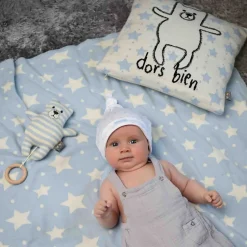 Sevira Kids Taie de coussin en coton bio OURSON