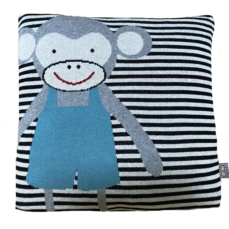 Sevira Kids Taie de coussin en coton biologique SINGE