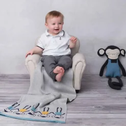 Sevira Kids Taie de coussin en coton biologique SINGE