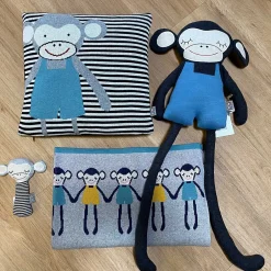 Sevira Kids Taie de coussin en coton biologique SINGE