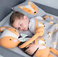 Sevira Kids Taie de coussin en tricot de coton RENARD