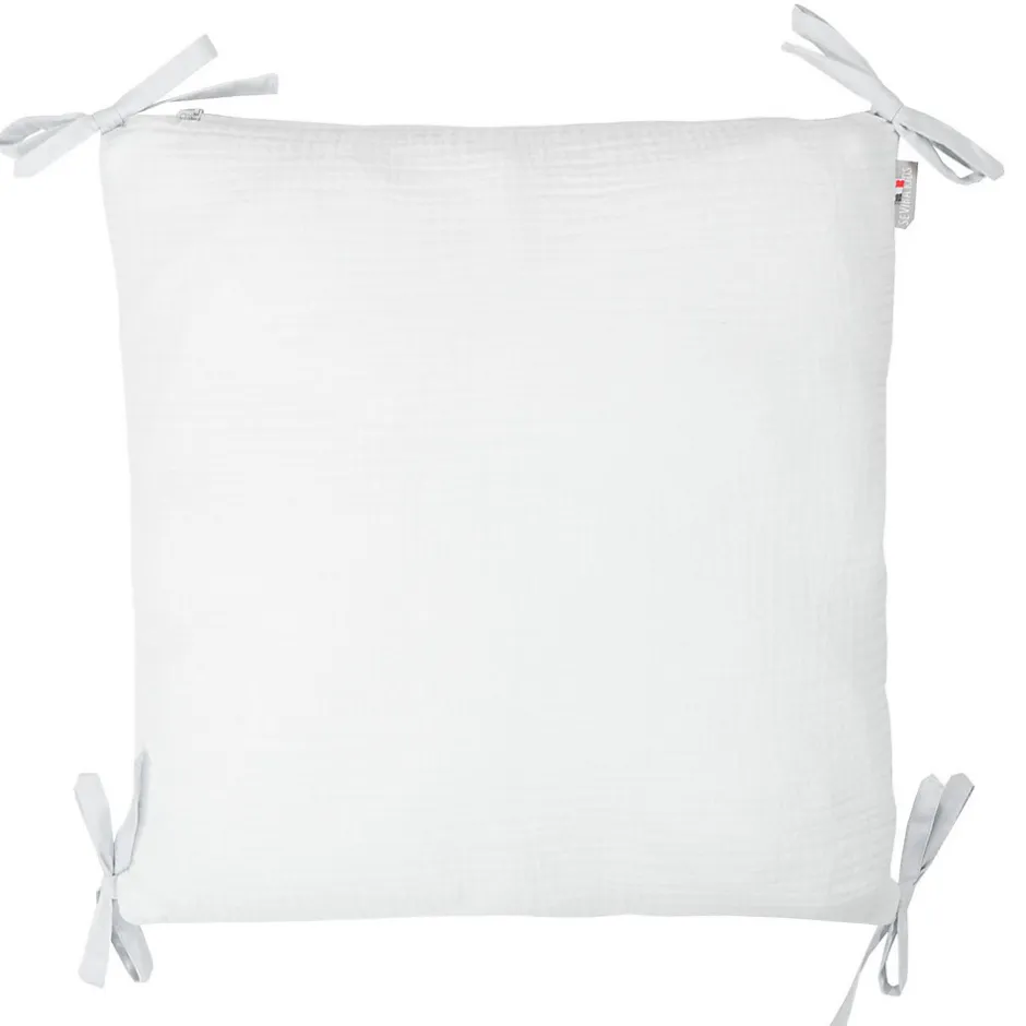Sevira Kids Taie de coussin modulable avec liens à nouer en gaze de coton