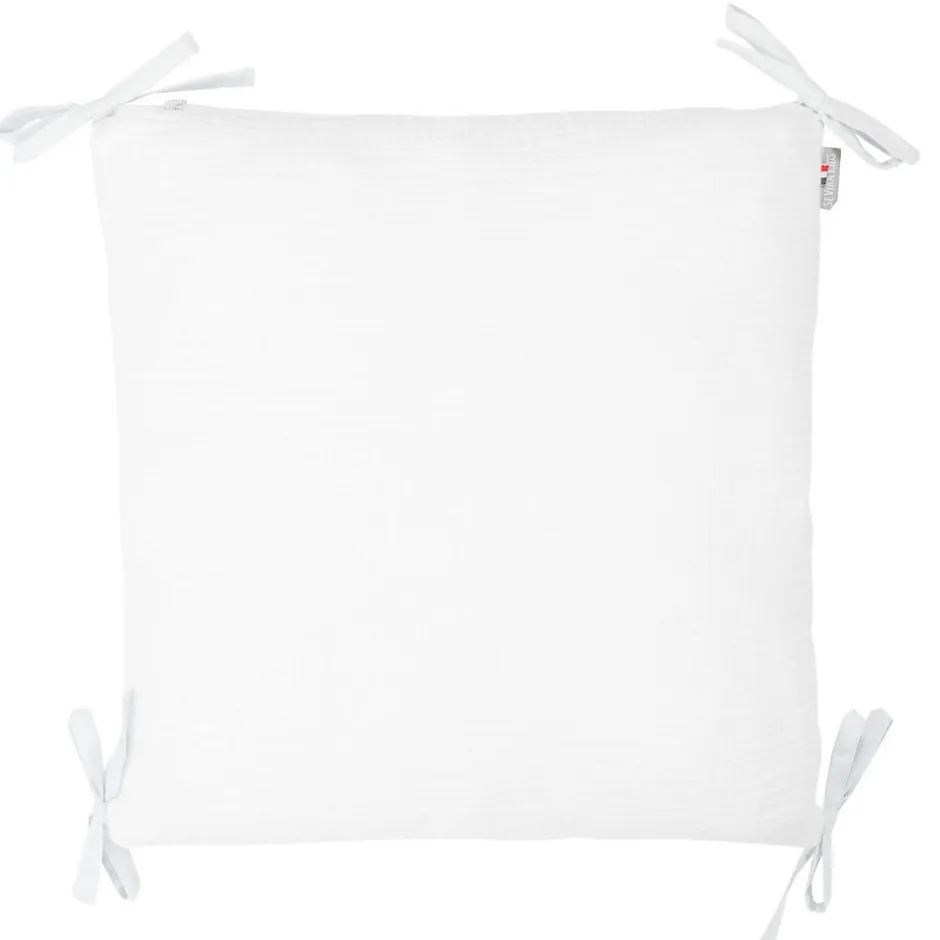 Sevira Kids Taie de coussin modulable avec liens à nouer en gaze de coton
