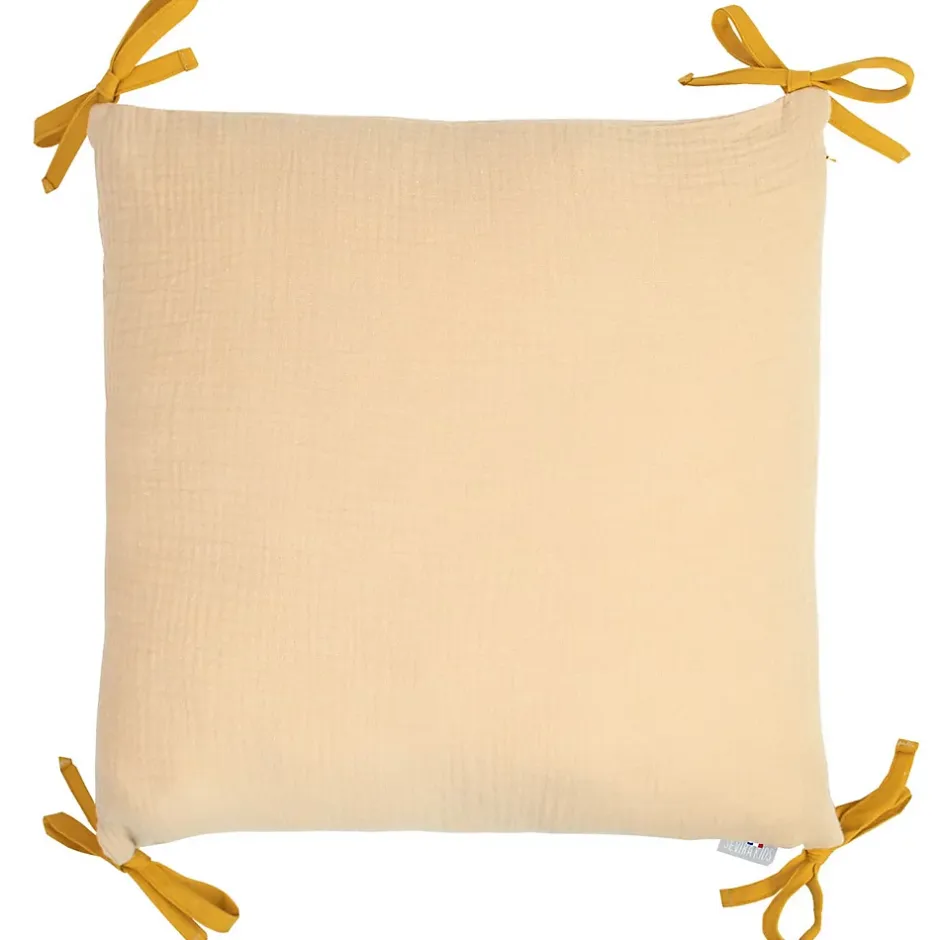 Sevira Kids Taie de coussin modulable avec liens à nouer en gaze de coton New